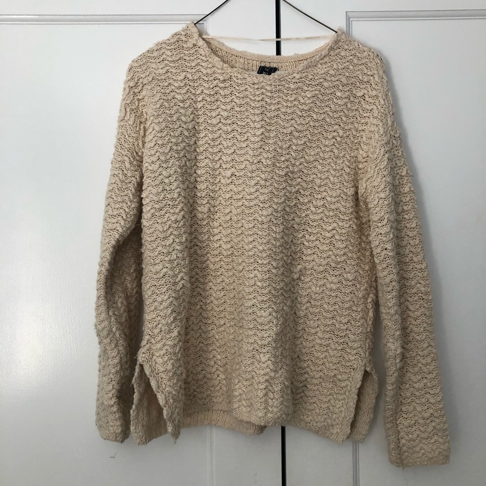 ME TO WE Pacsun Cream Knit Sweater